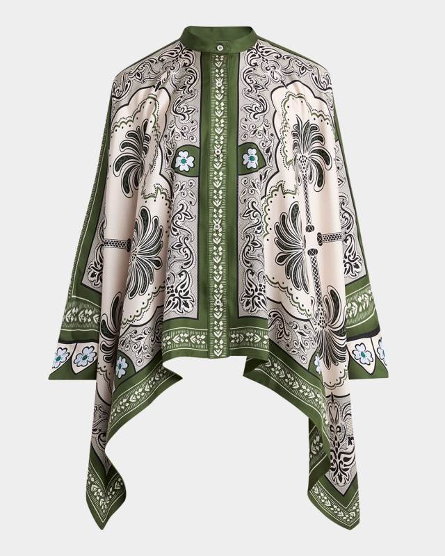 Silk Twill Foulard Shirt